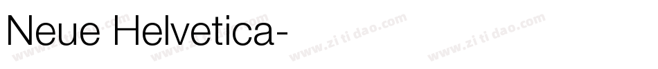 Neue Helvetica字体转换